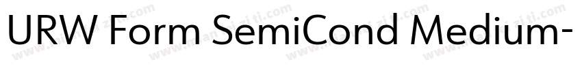 URW Form SemiCond Medium字体转换